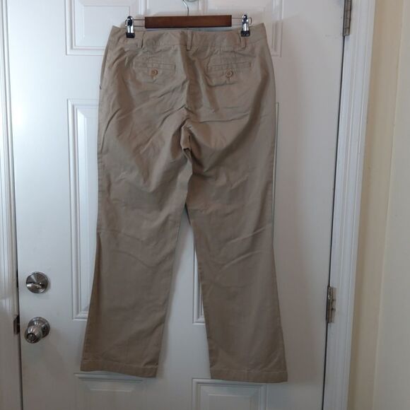 Talbots stretch straight leg khaki pants - Picture 8 of 11